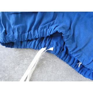 ina(イナ) フレンチリネンキャンバスウエスト切替ゴムタックパンツ