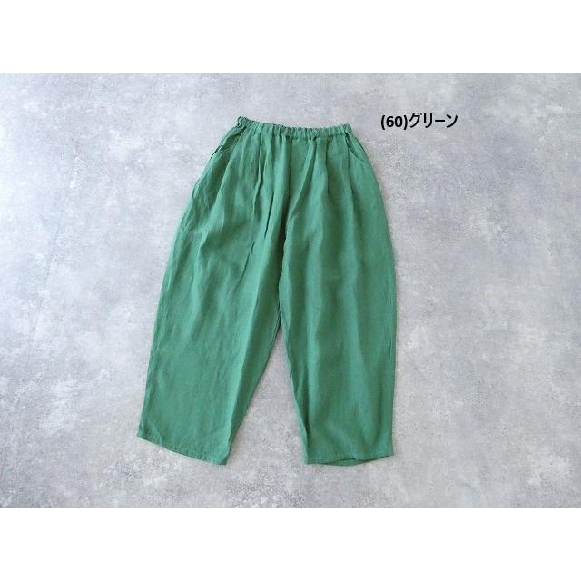 ina(イナ) フレンチリネンキャンバスウエスト切替ゴムタックパンツ