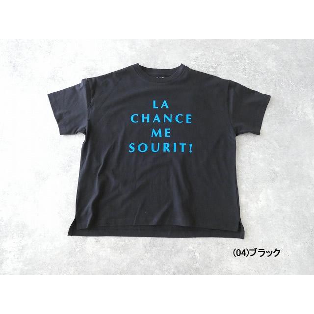 SOUFFLE BASIC 天竺サイドスリットプリントTシャツ(25S-P41D) SOUFFLE BASIC 天竺サイドスリットプリントTシャツ(25S-P41D