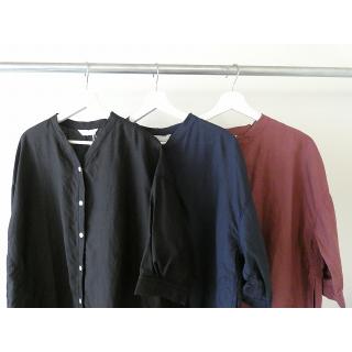 homspun(ホームスパン) リネンバイオVネックブラウス(261-5742