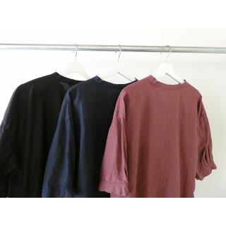 homspun(ホームスパン) リネンバイオVネックブラウス(261-5742