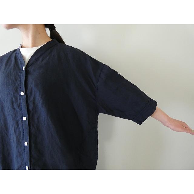 homspun(ホームスパン) リネンバイオVネックブラウス(261-5742