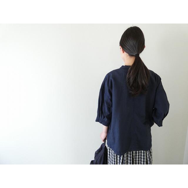 homspun(ホームスパン) リネンバイオVネックブラウス(261-5742
