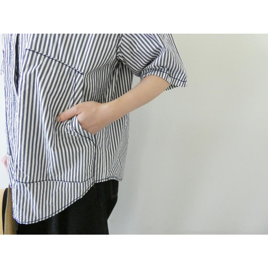 homspun(ホームスパン) タイプライター 比翼ブラウス(261-5753