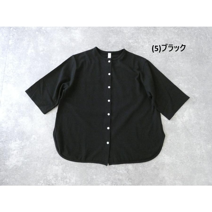 homspun(ホームスパン) 60/2天竺半袖カーディガン(261-6565) : SPACE