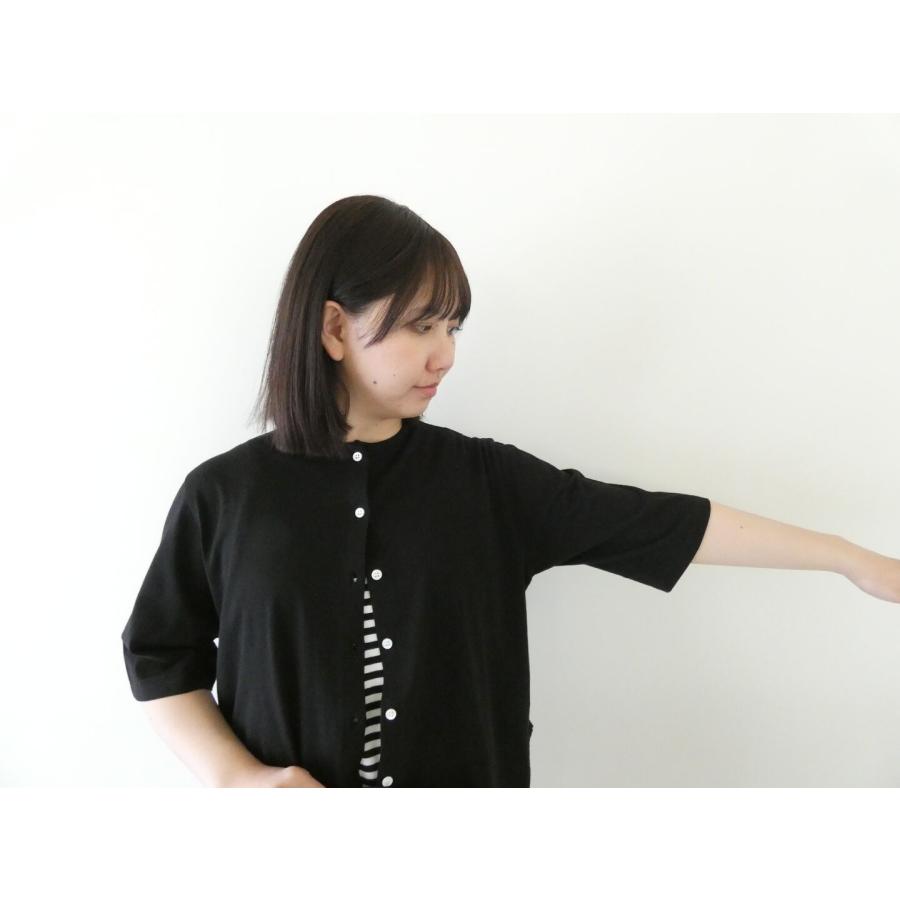 homspun(ホームスパン) 60/2天竺半袖カーディガン(261-6565) : SPACE