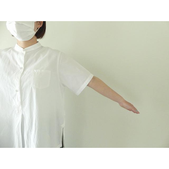 HAU(ハウ) cotton silk stand collar shirts(3211-0904)｜spacemoo｜05