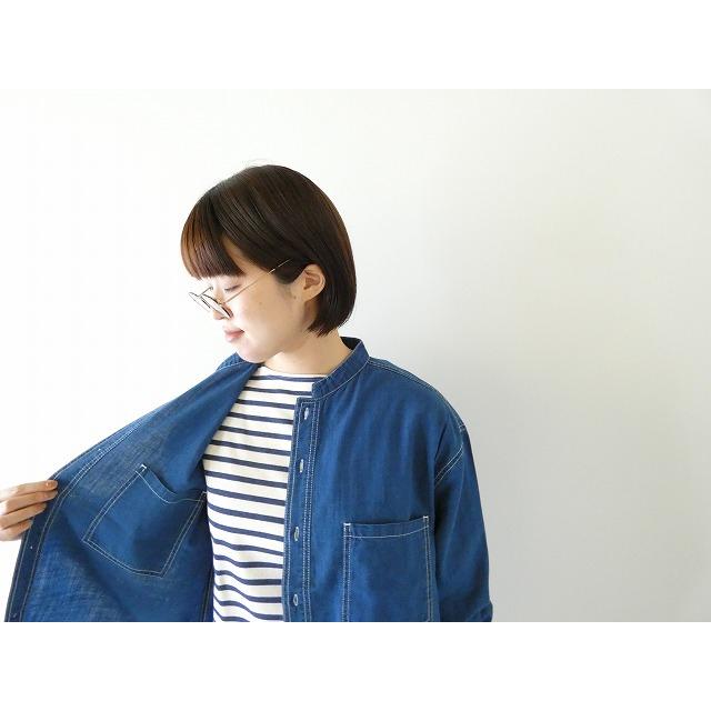 clip.tab(クリップタブ) インディゴシャンブレーポケットシャツ