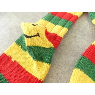 KAPITAL(キャピタル) 56本 ラスタ RAINBOWY HAPPY HEEL ソックス
