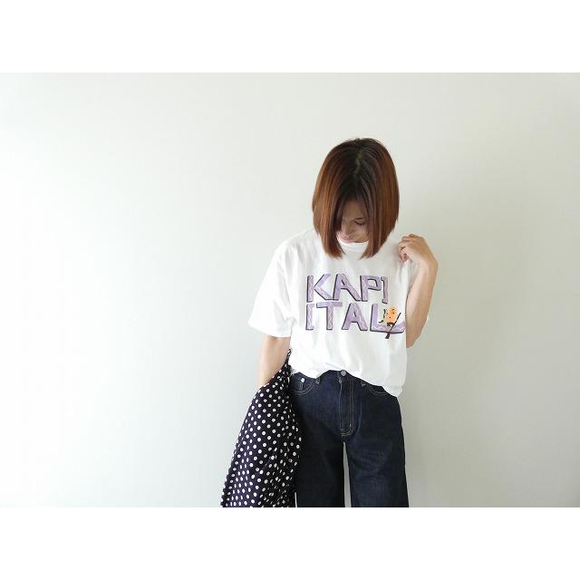 KAPITAL(キャピタル) 天竺クルーT カヌーKAPITALプリント(K2508SC005