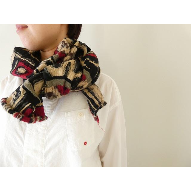 KAPITAL(キャピタル) 縮絨ウール Alaska-Raven HAPPYマフラー