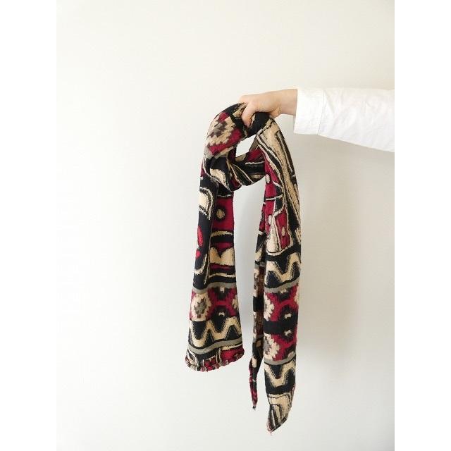 KAPITAL(キャピタル) 縮絨ウール Alaska-Raven HAPPYマフラー