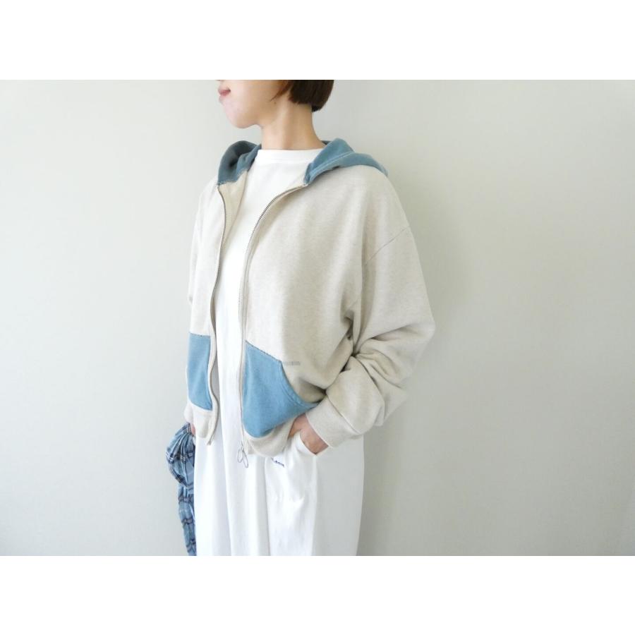 KAPITAL キャピタル　パーカー　日本製 サイズ2 KAPITAL(キャピタル) TOP裏毛2TONE ZIP UP GYMパーカー(K2603LC084