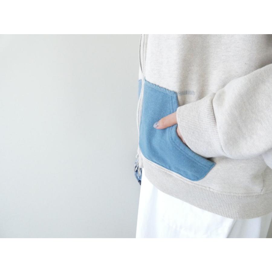 KAPITAL(キャピタル) TOP裏毛2TONE ZIP UP GYMパーカー(K2603LC084