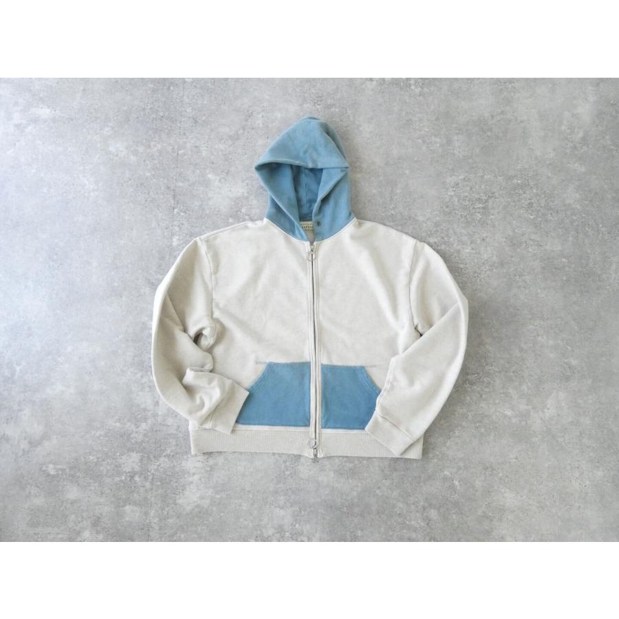 KAPITAL(キャピタル) TOP裏毛2TONE ZIP UP GYMパーカー(K2603LC084