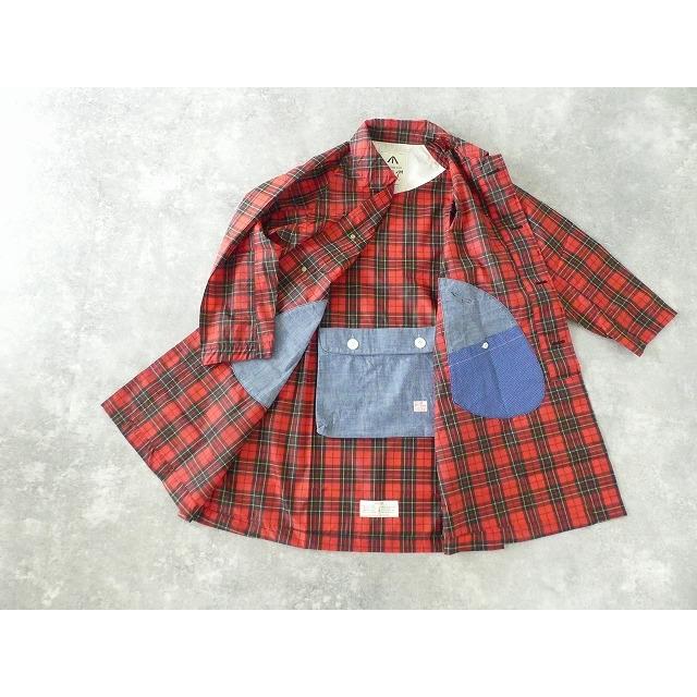 快晴堂謹製　タータンチェックライナーつき　パーカーミリタリージャケット 快晴堂(かいせいどう) ナイロンタータン旅したくコート(33JK-29