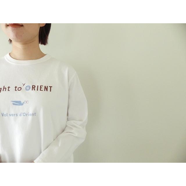 快晴堂(かいせいどう) ロゴT「旅への便り」長袖UNI-Tシャツ COMFORT FIT D柄「オリエントへの飛行」(41C-108)｜spacemoo｜06