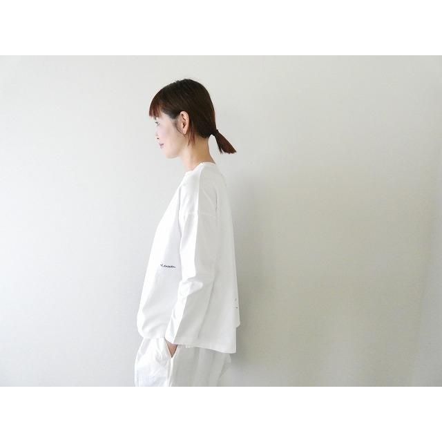 試着のみ＊快晴堂 コットン Tシャツ プルオーバー 白 快晴堂(かいせいどう) Girl's Tシャツ脇スリット衿ギャザーTシャツ(61C