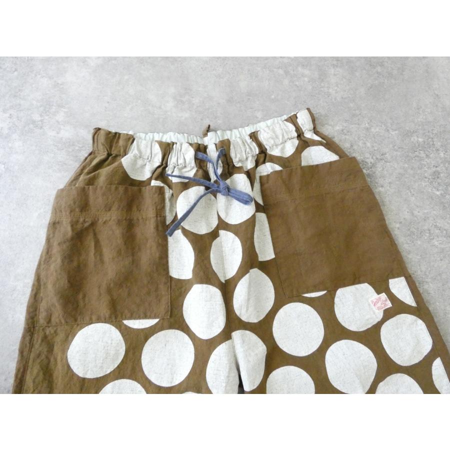 快晴堂(かいせいどう) Girl's ベルギーリネンの大きな水玉 斜め