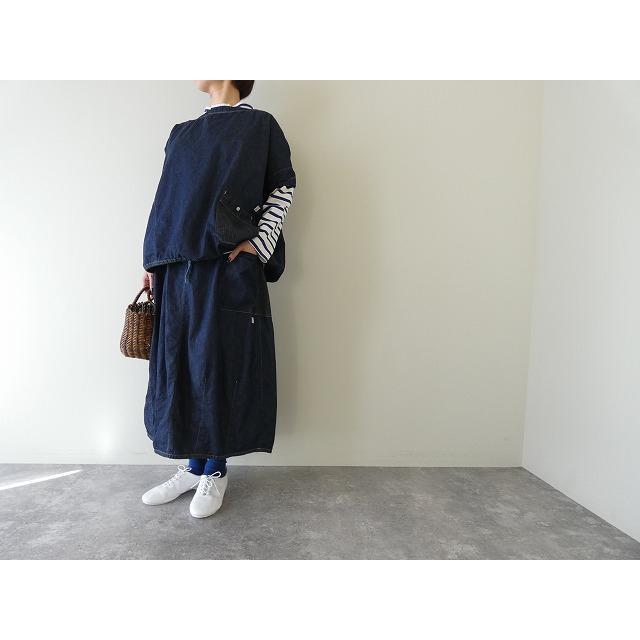 快晴堂(かいせいどう) Girl'sライトオンスデニム斜めポケット・裾