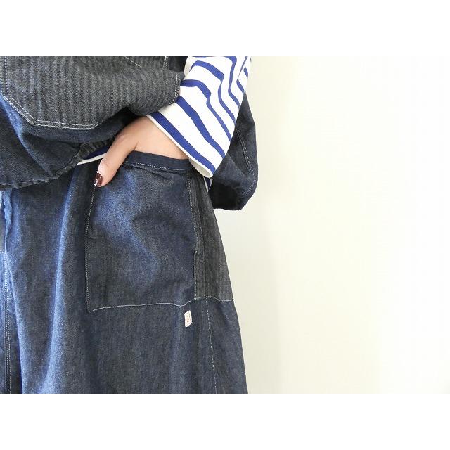 快晴堂(かいせいどう) Girl'sライトオンスデニム斜めポケット・裾