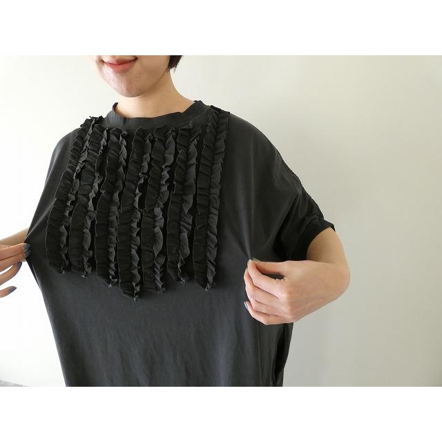 maomade(マオメイド) きれいめ天竺ピグメント染め フリルふりふ