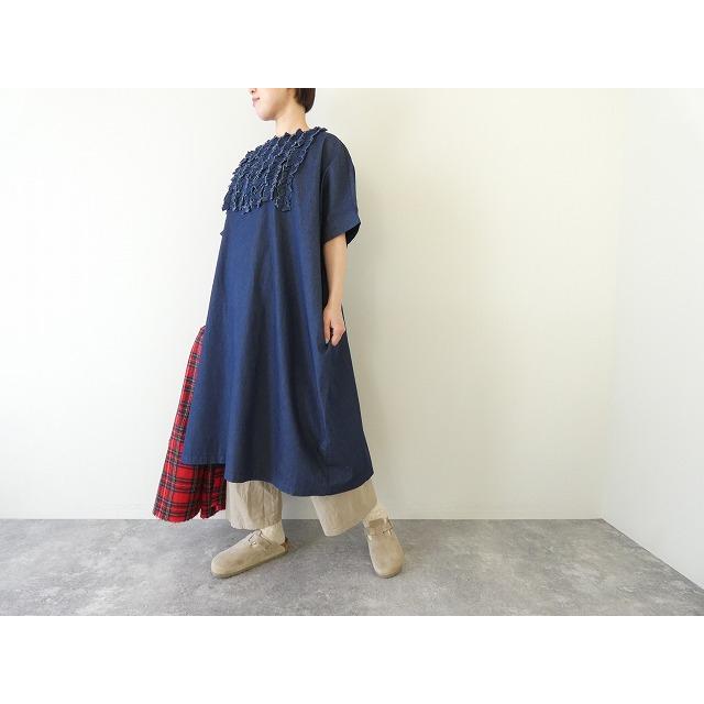 mao made(マオメイド) ライトオンスデニムフリルワイドワンピース