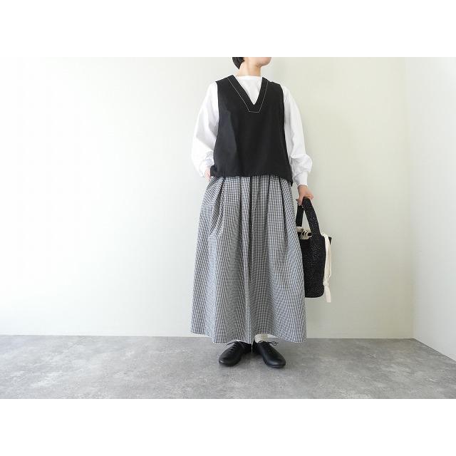 MidiUmi(ミディウミ) コットンリネンVネックベスト(1-739815