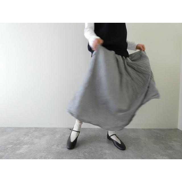 MidiUmi(ミディウミ) シャンブレーギャザースカート(2-76976661