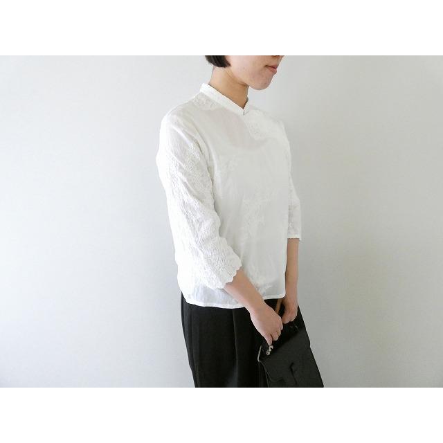 mizuiro ind(ミズイロインド) lace chinoiserie shirt(1-230168