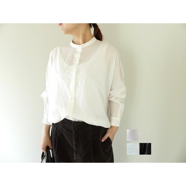 mizuiro ind(ミズイロインド) バックギャザーワイドシャツ(1-238975