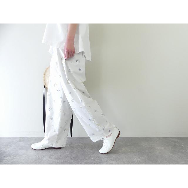 SALE】mizuiro ind(ミズイロインド) スモールフラワープリントパンツ(1