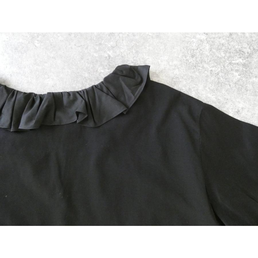 mizuiro ind(ミズイロインド) frill collar skipper T shirt フリル