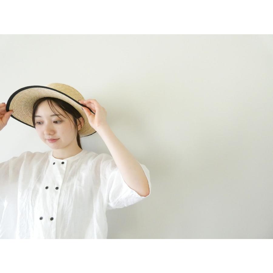 mizuiro ind(ミズイロインド) リネンダブルクルーネックシャツ(2