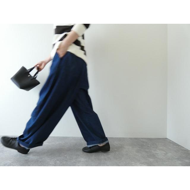 mizuiro ind(ミズイロインド) デニムタックワイドパンツ(3