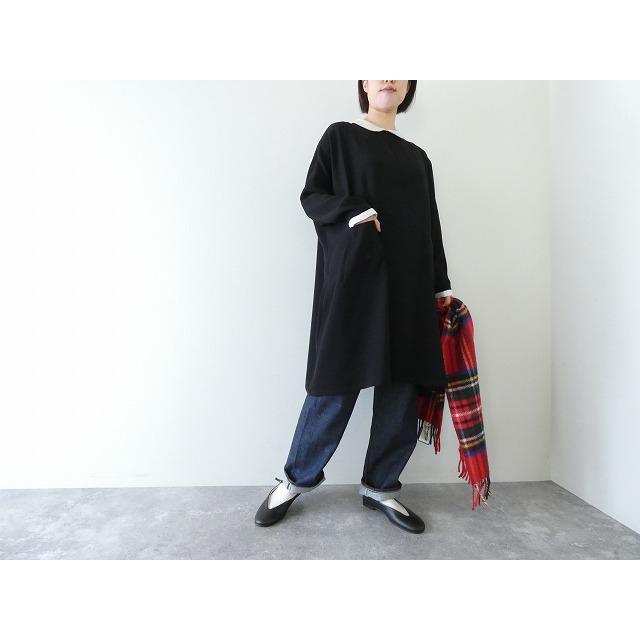 mizuiro ind(ミズイロインド) サテンコクーン衿付きワンピース(4