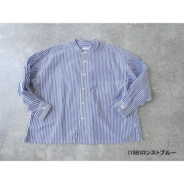 プリット prit 40/1ブロードストライプ スタンドカラービッグシャツ 楽天市場】PRIT プリット｜40/1ブロードストライプ スタンドカラー