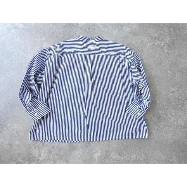 prit(プリット) 40/1ブロードストライプ スタンドカラービッグシャツ