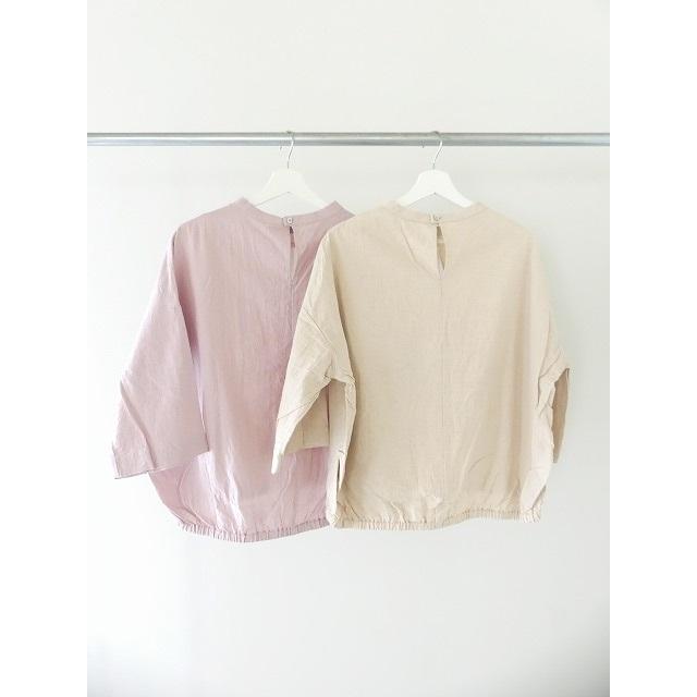 grin綿麻ムラ糸クロスコクーンプルオーバー