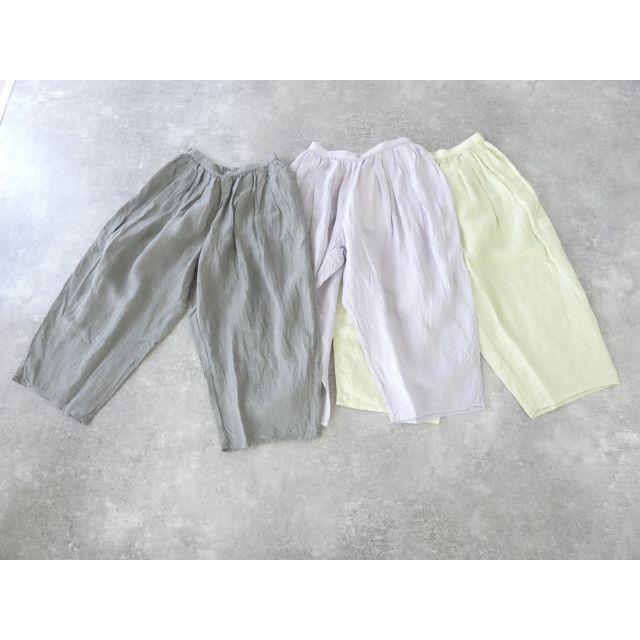 ROBE de PEAU(ローブ デ ポー) リネンカミーユタックパンツ(R358