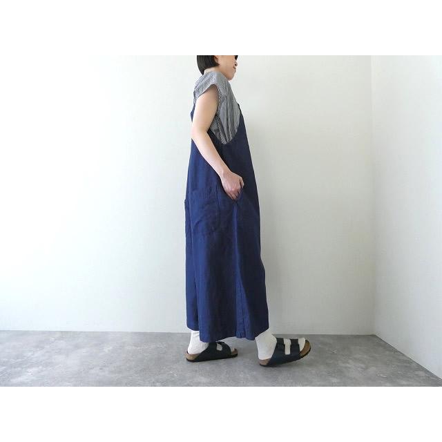 SARAHWEAR(サラウェア) コットンリネンデニムサロペットパンツ(C16063