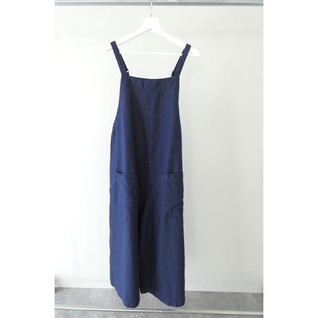 SARAHWEAR(サラウェア) コットンリネンデニムサロペットパンツ(C16063