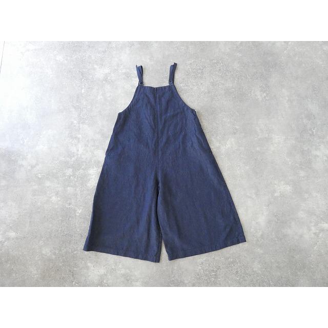 SARAHWEAR(サラウェア) コットンリネンデニムサロペットパンツ(C16063