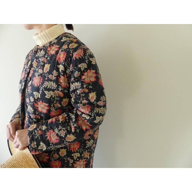 SOIL(ソイル) 60sキャンブリックフラワープリントノーカラージャケット  