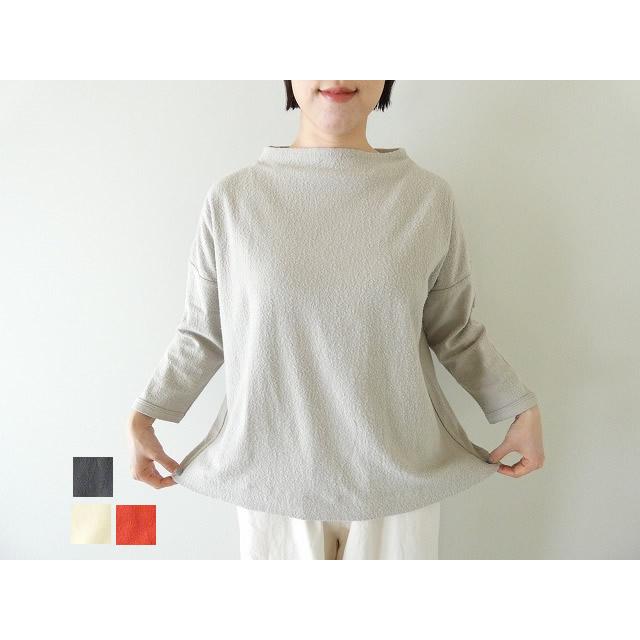 SALE】TANG(タング) 変形パイルジャガードボトルネックプルオーバー 