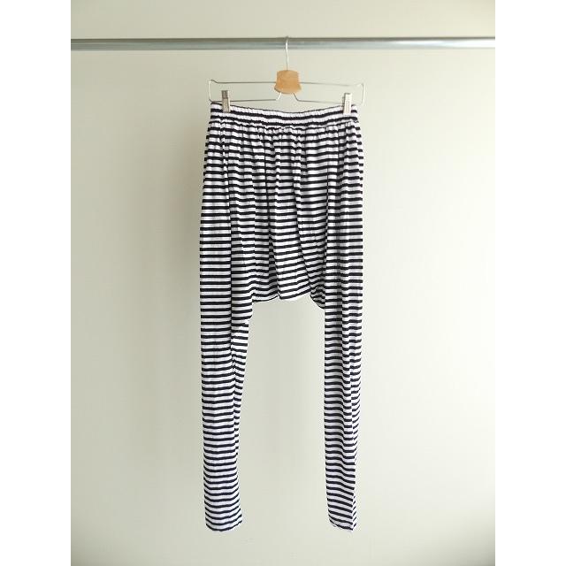 ヴェリテクール 強撚天竺サルエルパンツ ブラック Veritecoeur(ヴェリテクール) 強撚天竺サルエルパンツ(ST-069