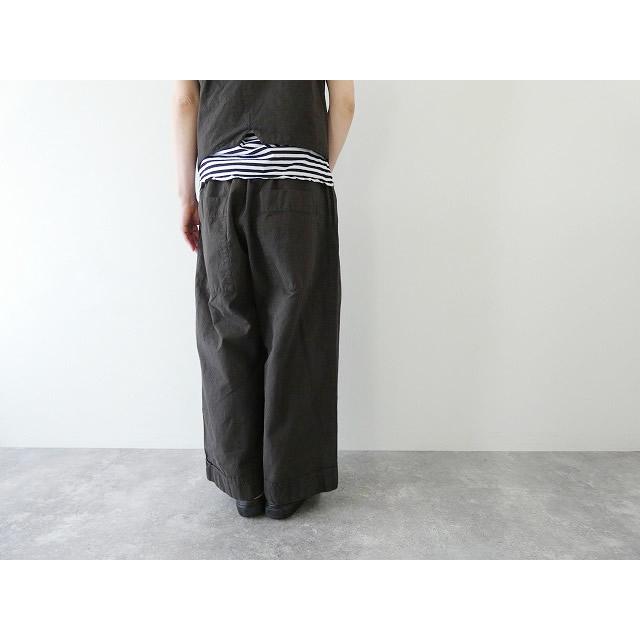 Veritecoeur(ヴェリテクール) ガーメントダイダブル裾パンツ(VC-2697