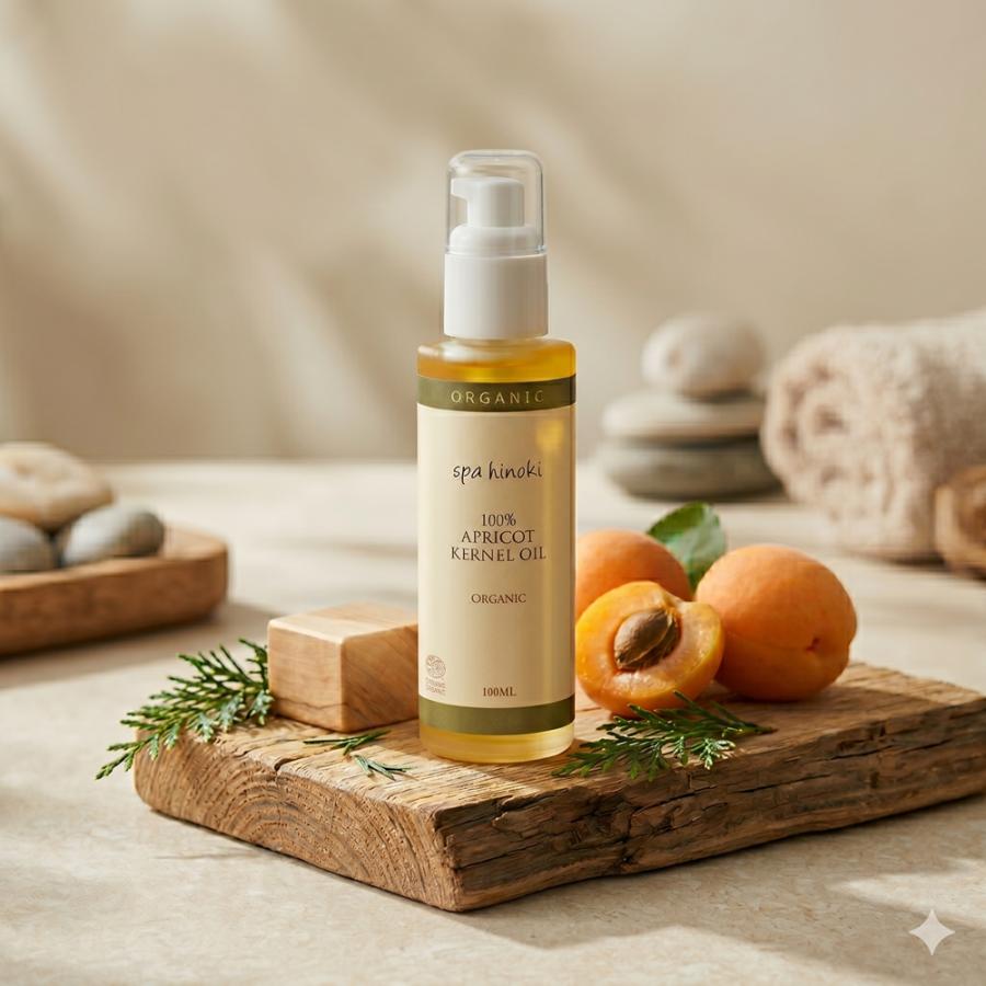 spa hinoki アプリコットオイル オーガニック 100mL 未精製 あんず油