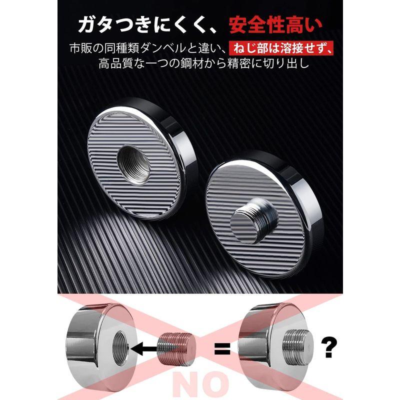 公式Northdeer ダンベル 可変式 小型 スチール製 5kg (2.5kg/3.5