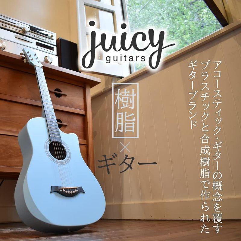 juicy guitars ジューシーギターズ アコースティックギター 初心者セット 合成樹脂製 JCG-01S/UBL (チューナー/カポ guitars ジューシーギターズ アコースティックギター 初心者セット 合成樹脂製 JCG 01S/UBL チューナー/カポ